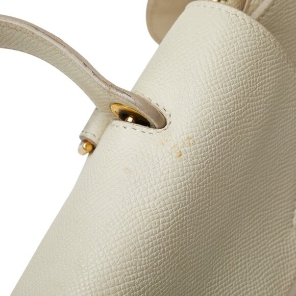 CELINE Ivory Leather Shoulder Bag - Picture 5 of 16